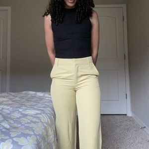 Zara high waisted pants- mustard